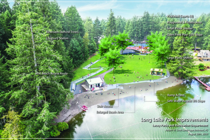 Long Lake Park Improvements Rendering